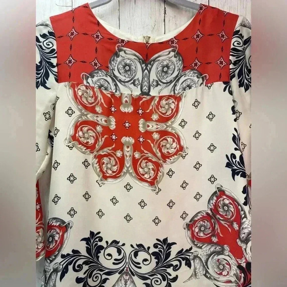 Chelsea & Theodore 7/8 Sleeve Blouse Size XS - Picture 2 of 8